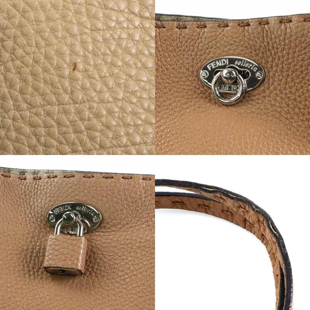 Fendi Shoulder Bag Camel Leather Selleria - Picture 4 of 4